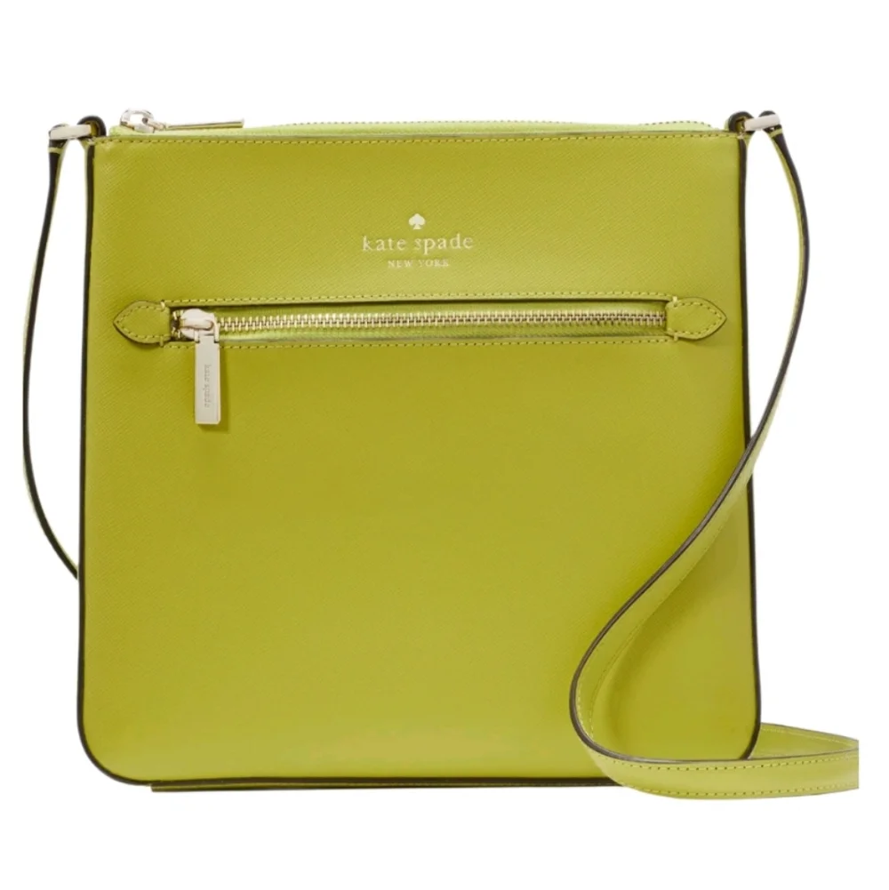 Kate Spade New York Sadie North South Crossbody Bag Color Fern Moss Green NWT